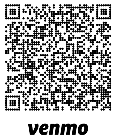 QR code to donate on Venmo